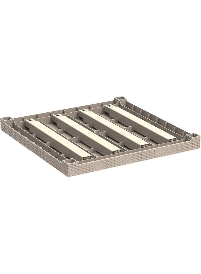 Cosmoplast Cedarattan Dining Table, Warm Taupe - Image 4